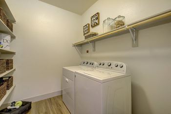 Dedicated laundry rooms with washers & dryers